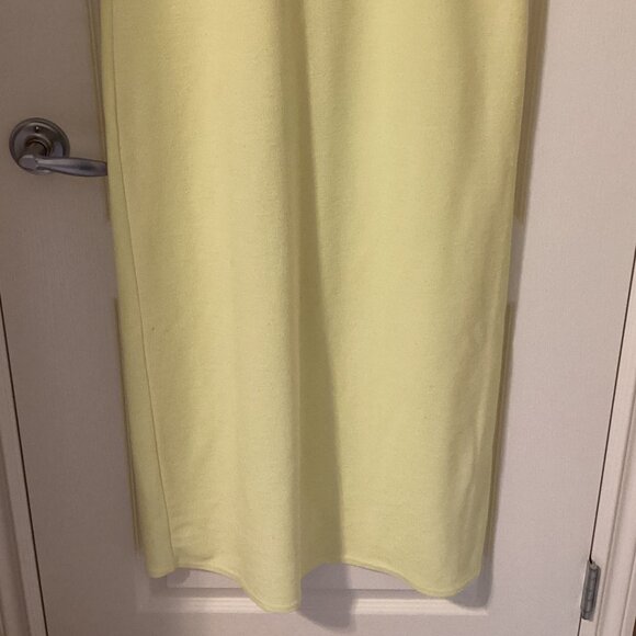 Line Two Womens Yellow Knitted Maxi Long Shift Dress Size M Short Sleeve Pull-on - Picture 4 of 9